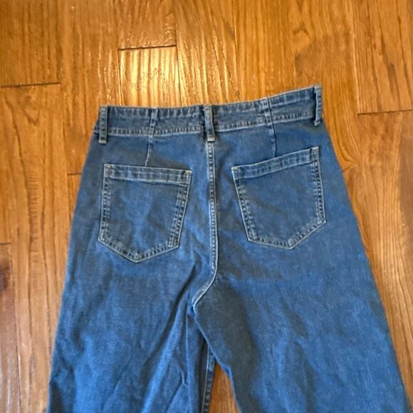 Gap High-rise wide leg crop jeans size 10short - Picture 9 of 10